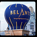 9m-Kaltluftballon auf Pavillon