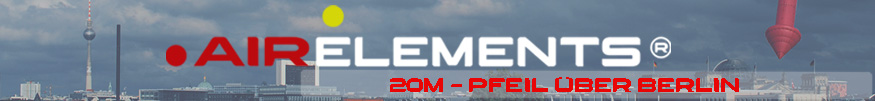 AirElements� | schwebender roter Pfeil